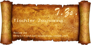Tischler Zsuzsanna névjegykártya