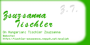 zsuzsanna tischler business card